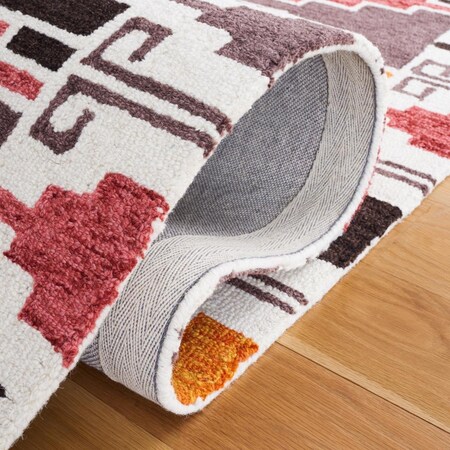 Safavieh 6 x 6 ft. Rodeo Drive Traditional Round Area Rug; Black & Rust RD913Z-6R